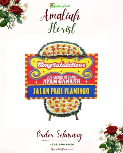 Bunga Papan Congratulation di Kebon Kalapa